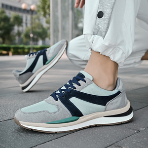 New Layer Cowhide Men's Casual Shoes - Breathable <b>Leather</b> Men's Casual <b>Sneakers</b> - Versatile Design - Product Image 3
