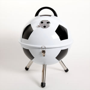 Barbecue en forme <span class=keywords><strong>de</strong></span> ballon <span class=keywords><strong>de</strong></span> football <span class=keywords><strong>de</strong></span> 12 pouces, charbon <span class=keywords><strong>de</strong></span> bois, barbecue américain avec roues pour le camping - Product Image 3