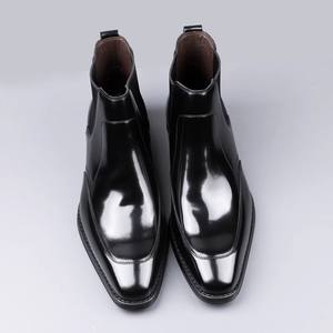 Zapatos de Vestir de Tres Piezas con Puntera Redonda, Cordones y Resistentes al Agua para Hombre, de Cuero Vacuno Liso, Punta Redonda Pequeña, Formales, de Negocios, de Cuero Genuino, Hechos a Mano - Product Image 5