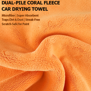 Serviette en microfibre ultra-absorbante à poils épais pour le lavage de voiture, séchage rapide, sans peluches, en polaire corail - Product Image 3
