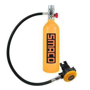 Venta caliente <span class=keywords><strong>Smaco</strong></span> 1 Litro Capacidad Alta Presión 3000psi 200bar 20mpa Nadar Diseño recargable Mini Buceo Equipo de tanque de aire - Product Image 6