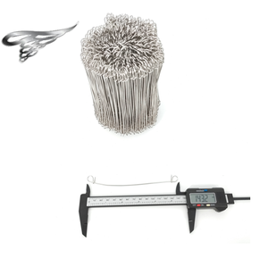 Attaches pour barres d'armature en acier inoxydable de 6 pouces, calibre 16 |   1000 pièces de boucles doubles pour clôtures en béton, projets extérieurs - Product Image 4