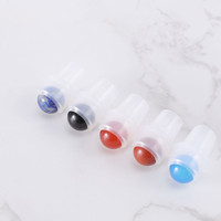 Rouleau de jade en pierre précieuse naturelle de 13 mm, 16 mm, 18 mm pour bouteille roll-on d'huiles essentielles