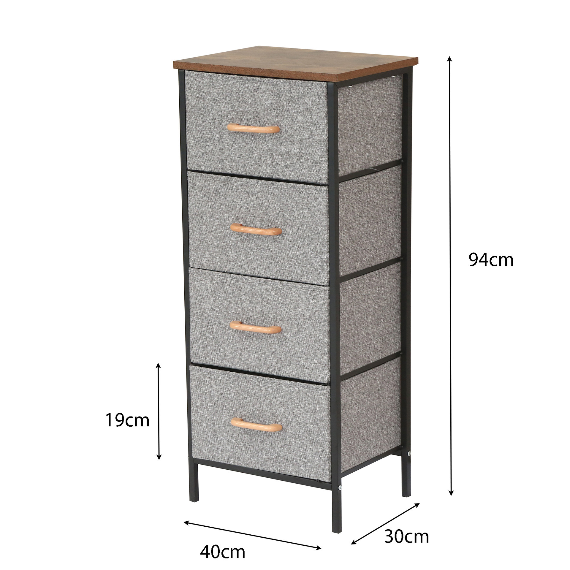 Armoire de rangement à quatre niveaux