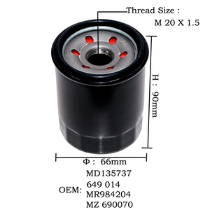 Fabricant en gros de pièces automobiles d'origine, filtre à huile Md135737 93156956 94314263, filtre à huile de qualité OEM pour <span class=keywords><strong>Mazda</strong></span> - Product Image 4