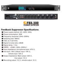 Madon Fabricants Fourniture Microphone Équipement Périphérique Série MIC Feedback Suppressor FBX-300