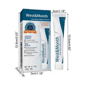 West Month 20g Gel para el cuidado <span class=keywords><strong>del</strong></span> cuerpo Crema Fade Reparación de cicatrices Cirugí<span class=keywords><strong>a</strong></span> y <span class=keywords><strong>embarazo</strong></span> Cuidado de la piel suave con desalinatos Glicerina Suministro OEM - Product Image 6
