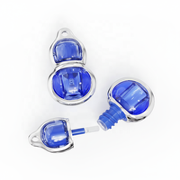 Flacon de gloss à lèvres bleu au design unique Choebe, forme innovante, mini rouge à lèvres vide 0,7 ml, emballage cosmétique multifonctionnel