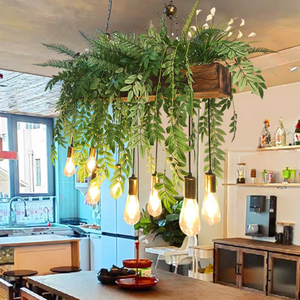 <span class=keywords><strong>Suspension</strong></span> LED botanique carrée de style bohème, inspirée de la nature, pour décoration de mariage moderne, luminaire suspendu pour plantes, OEM - Product Image 2