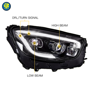 YU GUANG para Mercedes Benz GLC W253 X253 faros delanteros 2016 <span class=keywords><strong>2022</strong></span> lámpara de cabeza actualización LED faro accesorios Automotrices - Product Image 5