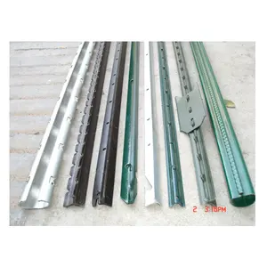 Factory direct sale galvanized T type star fence post green painted used metal T fence post