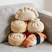 Op maat gemaakte OEM ODM Pluche Baozi Xiaolongbao Sushi Gemengde Maat Kawaii Zachte Pluche Speelgoed Fabriek Groothandel Huisdecoratie Cadeau voor Kinderen
