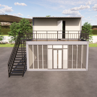 Maison conteneur préfabriquée XH à assemblage rapide, 4 chambres, 2 étages, design ferme, appartement préfabriqué avec chambre et villa