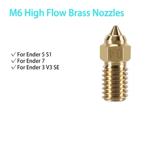 Boquillas de latón para <span class=keywords><strong>Ender</strong></span> <span class=keywords><strong>3</strong></span> V3 SE, piezas de impresora 3D Kit de boquillas de latón de alta velocidad de 0,4mm para Creality <span class=keywords><strong>Ender</strong></span> 5 S1, <span class=keywords><strong>Ender</strong></span> 7 - Product Image 3