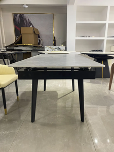 Modhomi hiện đại mở rộng bàn ăn thiết lập cho 6 8 chỗ ngồi sang trọng thiêu kết đá hàng đầu nhà bếp phòng khách nhà căn hộ biệt thự - Product Image 5
