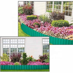 Barrière de jardin verte multi-application, bordure de gazon, <span class=keywords><strong>rouleau</strong></span> de barrière pour le plein air, pour tout le jardinage, aménagement paysager, DIY - Product Image 6
