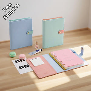 دفتر ملاحظات ورقي قابل لإعادة الملء <span class=keywords><strong>A5</strong></span> مخصص قابل لإعادة الملء مع دفتر يوميات فضفاض الأوراق مع 6 حلقات قابلة لإعادة الملء - Product Image 1