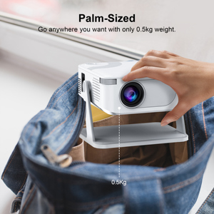 HA109โปรเจคเตอร์โฮมเธียเตอร์แบบพกพาความละเอียด720P LCD สำหรับใช้ในบ้านห้องนอนหอพักมินิแอนดรอยด์11แบบไร้สายพร้อมเกม - Product Image 3