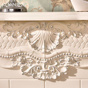 Kuanjing Eleganter Holzgeschnitzter Kamin im Modernen Stil Freistehend für Wohnzimmer Hotel Villa Fernbedienung OEM ODM - Product Image 2