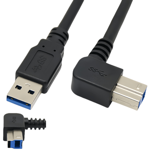 Câble USB 3.0 haute vitesse mâle <span class=keywords><strong>A</strong></span> vers mâle <span class=keywords><strong>B</strong></span> 0,3M 0,5M 1M 2M 5 Gbit/s, coudé à 90 degrés (droit, <span class=keywords><strong>gauche</strong></span>, <span class=keywords><strong>bas</strong></span>, <span class=keywords><strong>haut</strong></span>) pour données, charge et imprimante - Product Image 6