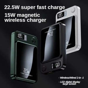 แบตเตอรี่สำรองแม่เหล็กไร้สาย 10000mAh 22.5W ชาร์จเร็ว ขนาดเล็ก พกพาสะดวก สำหรับโทรศัพท์มือถือ - Product Image 5