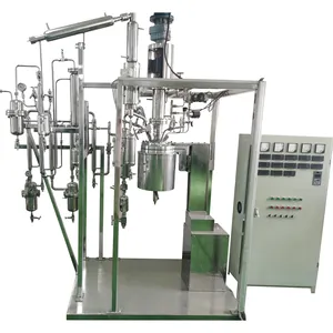Reator de laboratório de aço inoxidável, dispositivo de destilação de alta temperatura e alta pressão, 2L a 200L, para química orgânica
