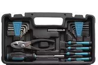 Ensemble d'outils à main pour la maison de 57 pièces, kit d'outils de réparation générale pour la maison avec boîte à outils de rangement moulée, vente directe d'usine