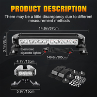 Bernsteinfarbene Magnetische LED-Warnleuchte 10-30V IP67 Autodach-Magnetblitzleuchte für Abschleppwagen, Gabelstapler, Baufahrzeuge