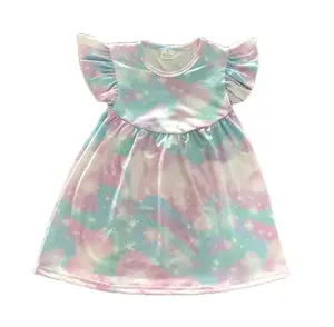 The boutique sells Milk Silk Rainbow collection summer children's dresses cute and comfortable dresses for girls