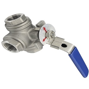 Suministro Directo: Válvula de Bola de 3 Vías de Acero al Carbono Recubierto de Plata de 2 Pulgadas, Diseño Estructural Dinámico Manual, Clase 150 #   Ácido OEM - Product Image 2