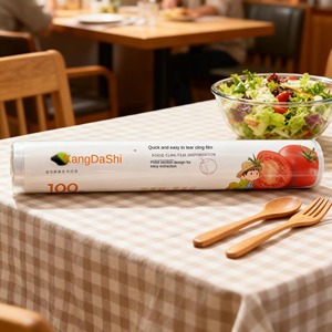 Rotoli di <span class=keywords><strong>Film</strong></span> <span class=keywords><strong>Estensibile</strong></span> Barriera in PE a Strappo per Alimenti, Ecologici, Extra Larghi, Più Comodi, Più Puliti, Igienici, Appositamente Progettati - Product Image 2