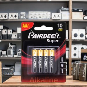 PAIRDEER 사무실-필수 무수은 RoHS-호환 3A 크기 1300mAh Aaa LR03 1.5V 알카라인 기본 배터리 - Product Image 1