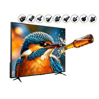 Televisor Inteligente LCD de Red a Prueba de Explosiones, Pantalla Grande Personalizable de 1080p Full-HD, Interfaz VGA, Carcasa Negra