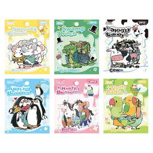 20 autocollants par paquet, série Animal Fantasia, autocollants pour planificateur, matériaux d'autocollants pour enfants - Product Image 5