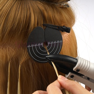 GlamorDove Custom Logo Printing Hair Extension Tools Heat Shield Guards with Scale Clear <strong>Keratin</strong> Fusion <strong>Glue</strong> <strong>Protector</strong> - Product Image 6