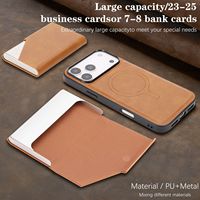 Étui portefeuille magnétique renforcé avec anneau pour iPhone 17 Pro Max, Air 16 Pro, 15, 14 Plus, 13, 12 – Coque en cuir à rabat compatible avec le chargement sans fil