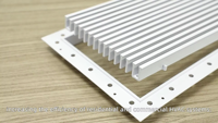 Nouveau diffuseur linéaire dissimulé, grille de ventilation murale invisible en aluminium flexible, économie d'énergie, pour hôpitaux et écoles