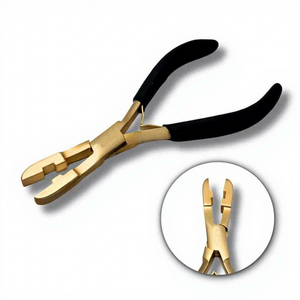 Pince à kératine TEEJAY de qualité supérieure, légère et réutilisable, pour extensions capillaires, en acier inoxydable, testée à la main - Product Image 2