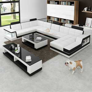 Furnitur ruang tamu Modern Sofa Modular lebar, Sofa ruang tamu bentuk L, Sofa rumah kombinasi lebar - Product Image 2