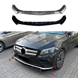 Mercedes-Benz Front Lip Splitter Carbon Fiber Texture ABS 2016-2019 AMG Line Style - Product Image 1