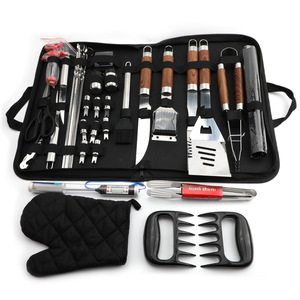 Juego de 33 Utensilios para Parrilla de Acero Inoxidable, Espátula, Tenedores, Brochetas con Bolsa de Transporte, Herramientas Multiusos para Barbacoa, Kit de Cocina Resistente para Exteriores - Product Image 1