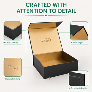 Caja de papel rígido con logotipo personalizado de alta calidad, caja de embalaje de regalo magnética de lujo para cosméticos, zapatos, ropa, cajas de embalaje de regalo grandes - Product Image 2