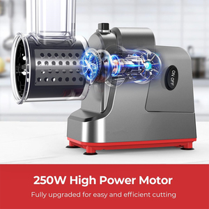 250W 5 in 1 Electric <b>Vegetable</b> <b>Slicer</b> Shredder Automatic Salad Shooter <b>Machine</b> Cheese Grater Carrot Cabbage Cutter JT253 - Product Image 5
