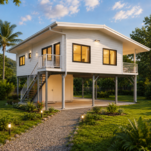 Casa Prefabricada Triangular de 60 m² para <span class=keywords><strong>Playa</strong></span>, Móvil, con Aislamiento Térmico, Instalación Rápida, para Vivienda Costera, Oficina/Almacén/Baño - Product Image 1