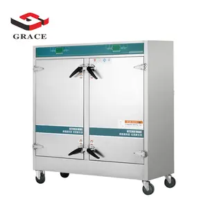 Grace Industrial Food Heating Equipment Commercial 3 Deck Electric Gas Rice Steamer Cabinet
