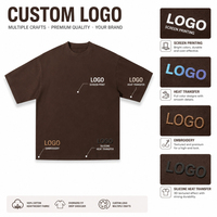 T-shirt Homme Personnalisé avec Logo, Coton Lourd 280g, Coupe Oversize Épaules Tombantes, Uni, Vente en Gros OEM ODM