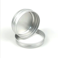 Bocaux et pots en aluminium de 5 ml à 250 ml pour cosmétiques, bougies, parfums, impression offset, marque OEM, bouchon à vis, finition laquée, multicolores
