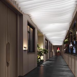 Candelabro de decoración de techo de papel texturizado francés ignífugo <span class=keywords><strong>Aeco</strong></span> de nuevos materiales para salón de banquetes - Product Image 5