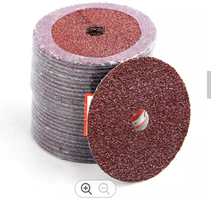Disco de lijado de fibra <span class=keywords><strong>Indasa</strong></span>, disco abrasivo de fibra de nailon, color rojo, oro azul, 1 orificio - Product Image 2