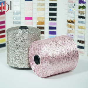 Chất lượng cao 3mm Kích thước nhuộm 150D đôi Xoắn <span class=keywords><strong>Sequins</strong></span> trang trí ưa thích Polyester/bông sợi cho khăn quần áo váy - Product Image 4